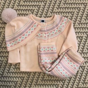 Janie and Jack argyle knit set